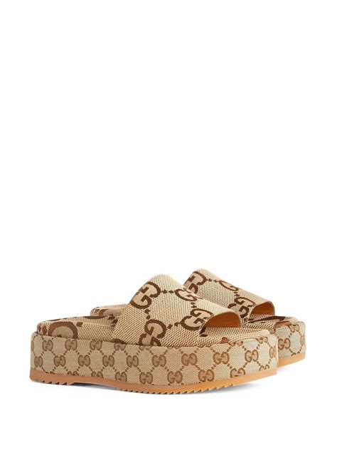 gg gucci sandals|gucci angelina 55mm platform sandals.